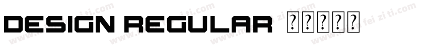 Design Regular字体转换